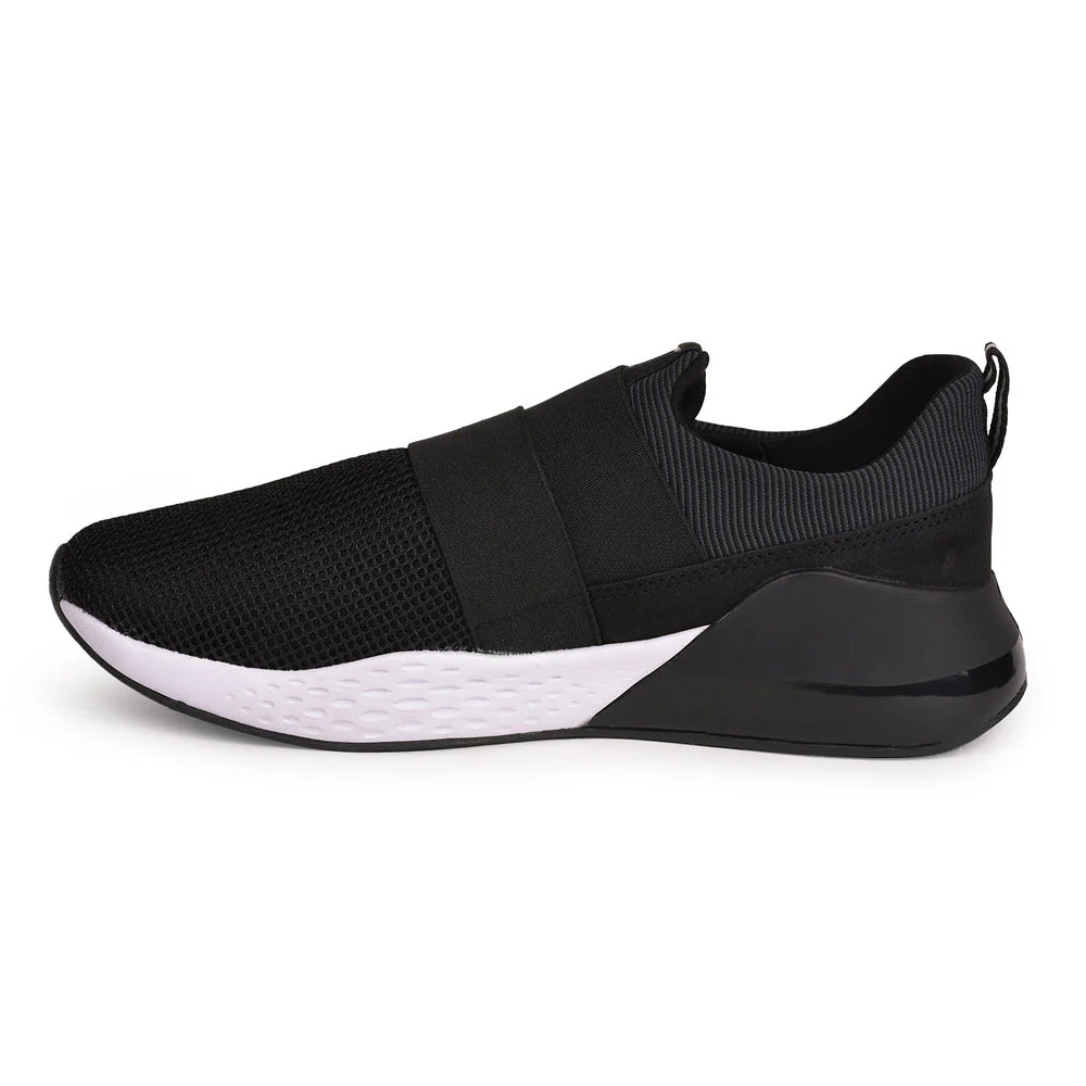 Force 10 Men Black Sports Non Lacing Walking Shoes (TARGET) - Image 3
