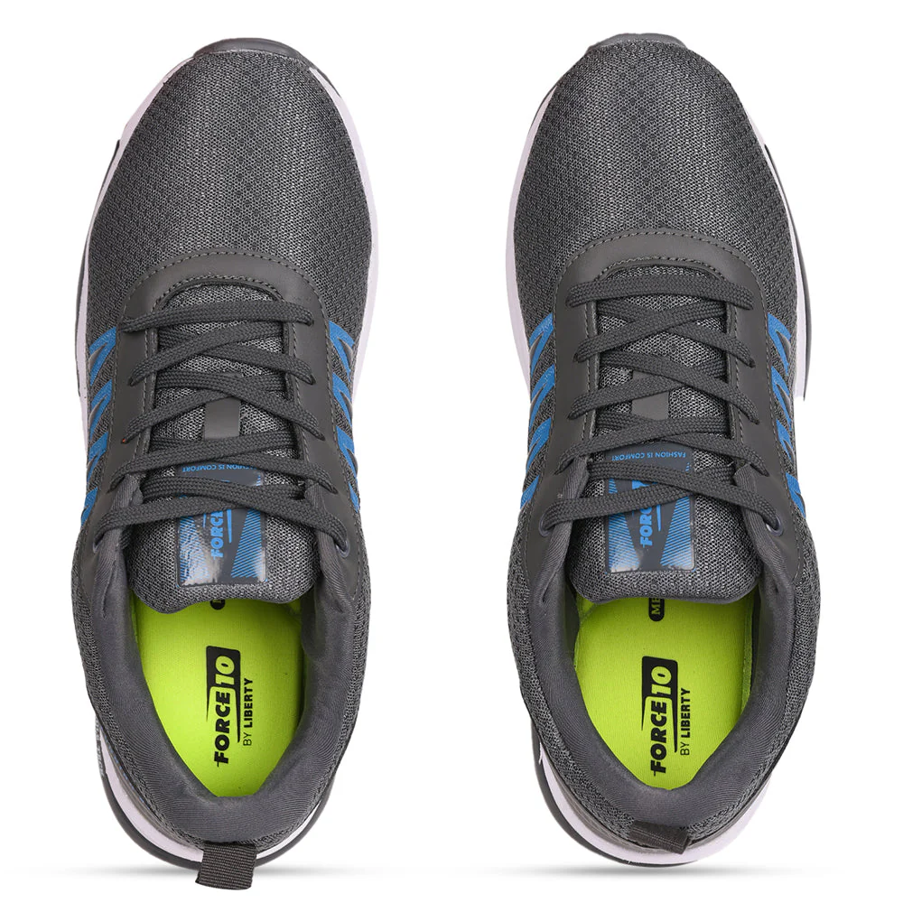 Force 10 Men Grey Sports Running Shoes(GOLFER) - Image 4