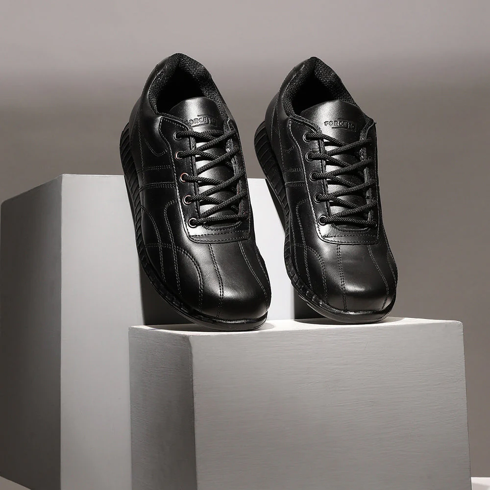 Force 10 Lacing Black Casual Shoes For Men 9906-05 By Liberty - Image 3