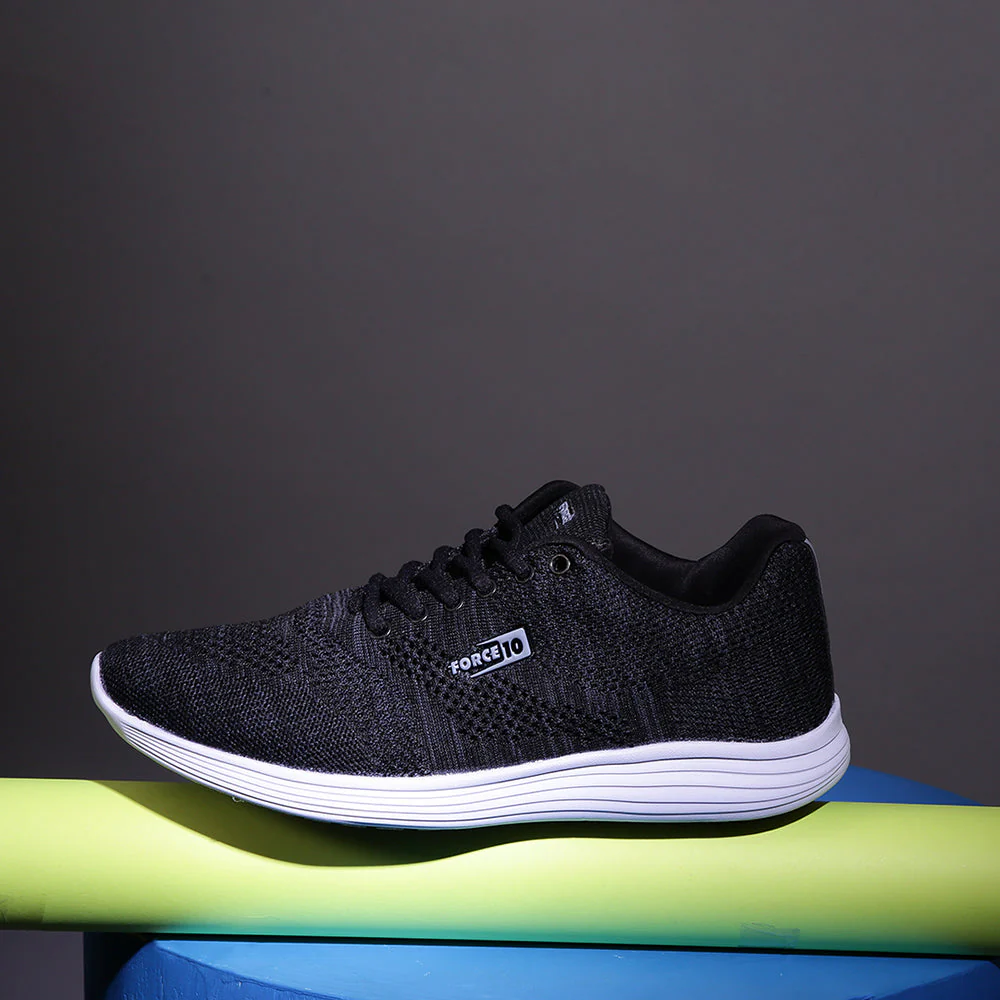 Force 10 Men's Black Sports Lacing (BROOK-2) - Image 3