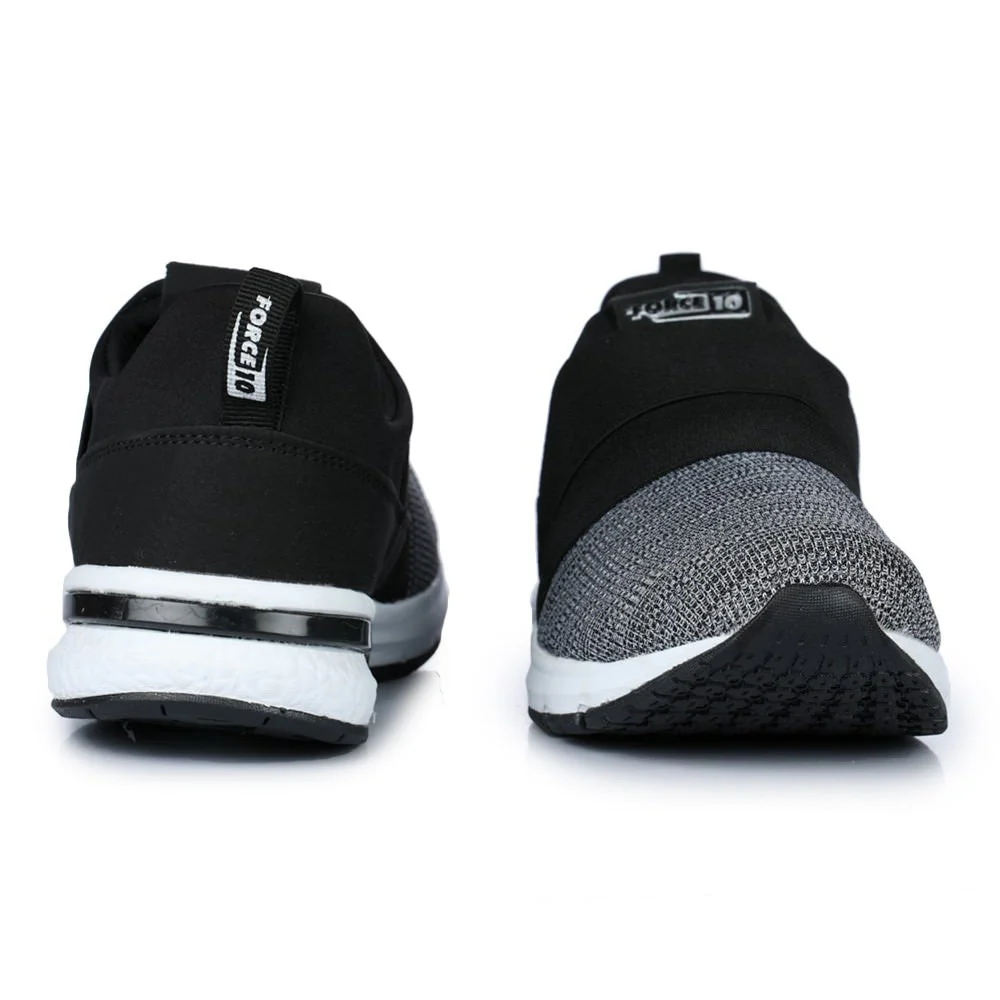 Force 10 Men's Black Sports Non Lacing (RUNN-1) - Image 6