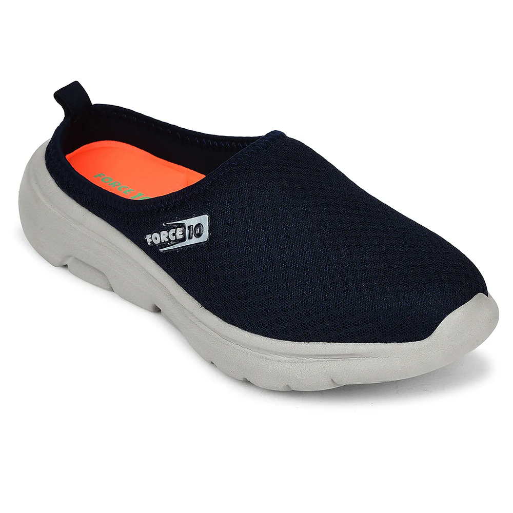 Force 10 Navy Blue Non Lacing Casual Mules For Men RWM-13 By Liberty