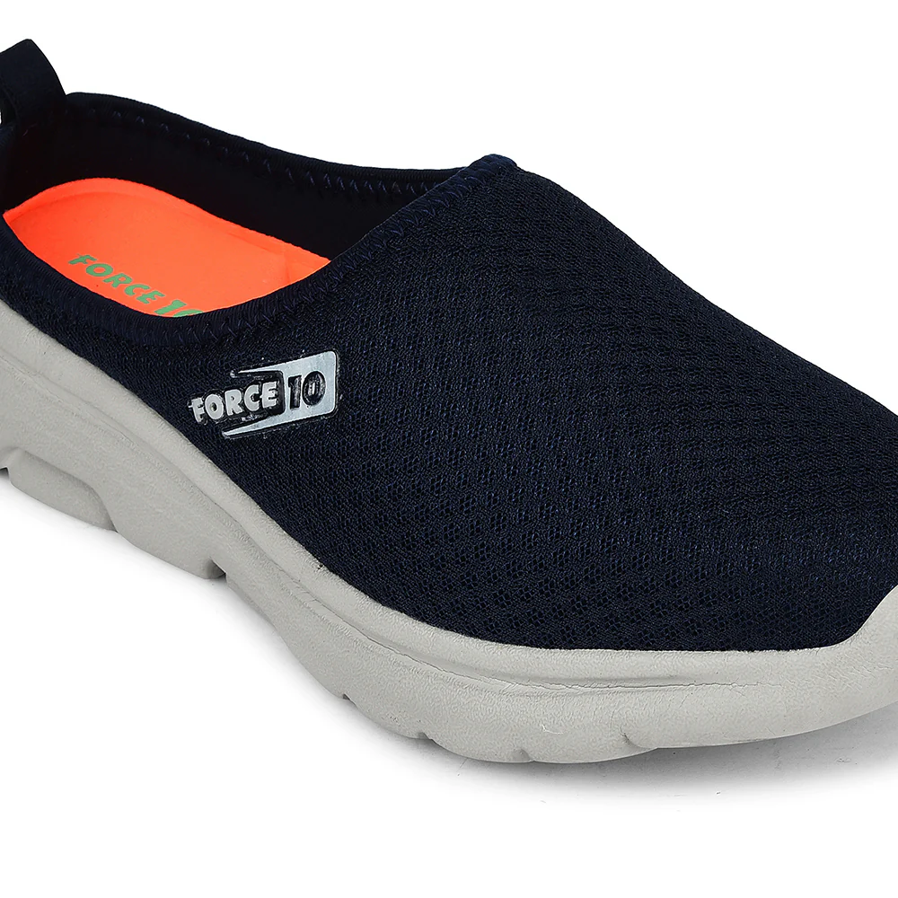 Force 10 Navy Blue Non Lacing Casual Mules For Men RWM-13 By Liberty - Image 4