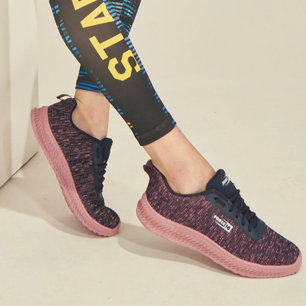 FORCE 10 Casual Navy Blue Lacing Shoe For Women GRACE-1 By Liberty - Image 4
