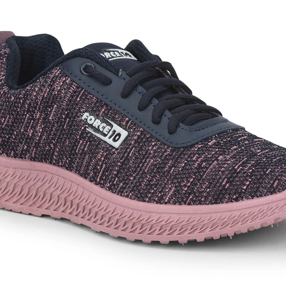 FORCE 10 Casual Navy Blue Lacing Shoe For Women GRACE-1 By Liberty - Image 5