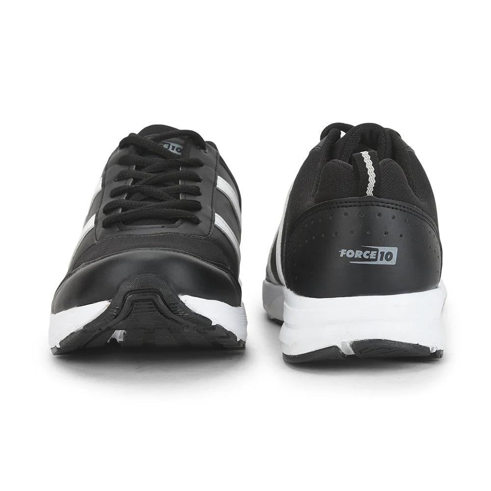 FORCE 10 Sports Lacing Shoe For Men (Black) LB46-SNE By Liberty - Image 4