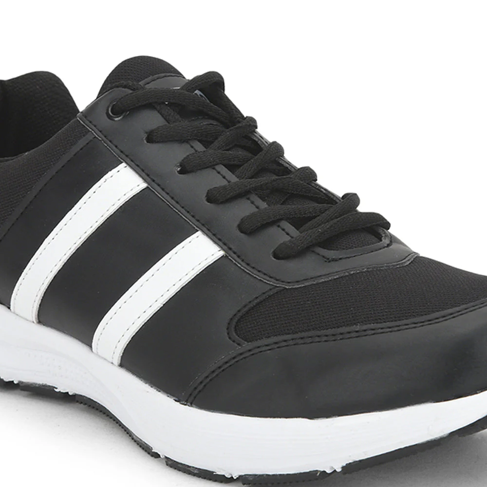 FORCE 10 Sports Lacing Shoe For Men (Black) LB46-SNE By Liberty - Image 6