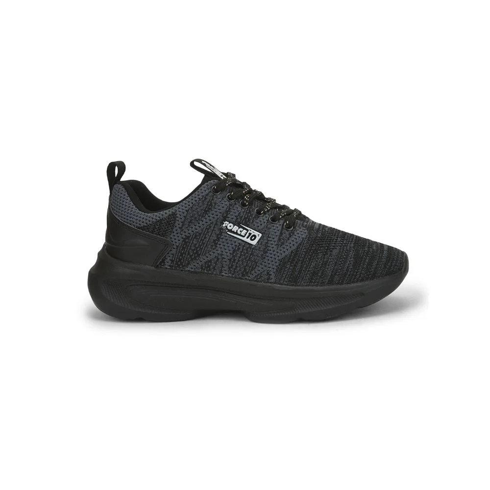 Force 10 Sports Lacing Shoe For Men (Black) PRUDENT By Liberty - Image 2