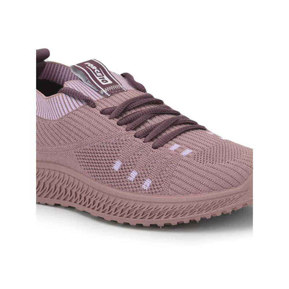 Force 10 Sports Lacing Shoes For Ladies (Pink) GRACE-2 By Liberty - Image 5