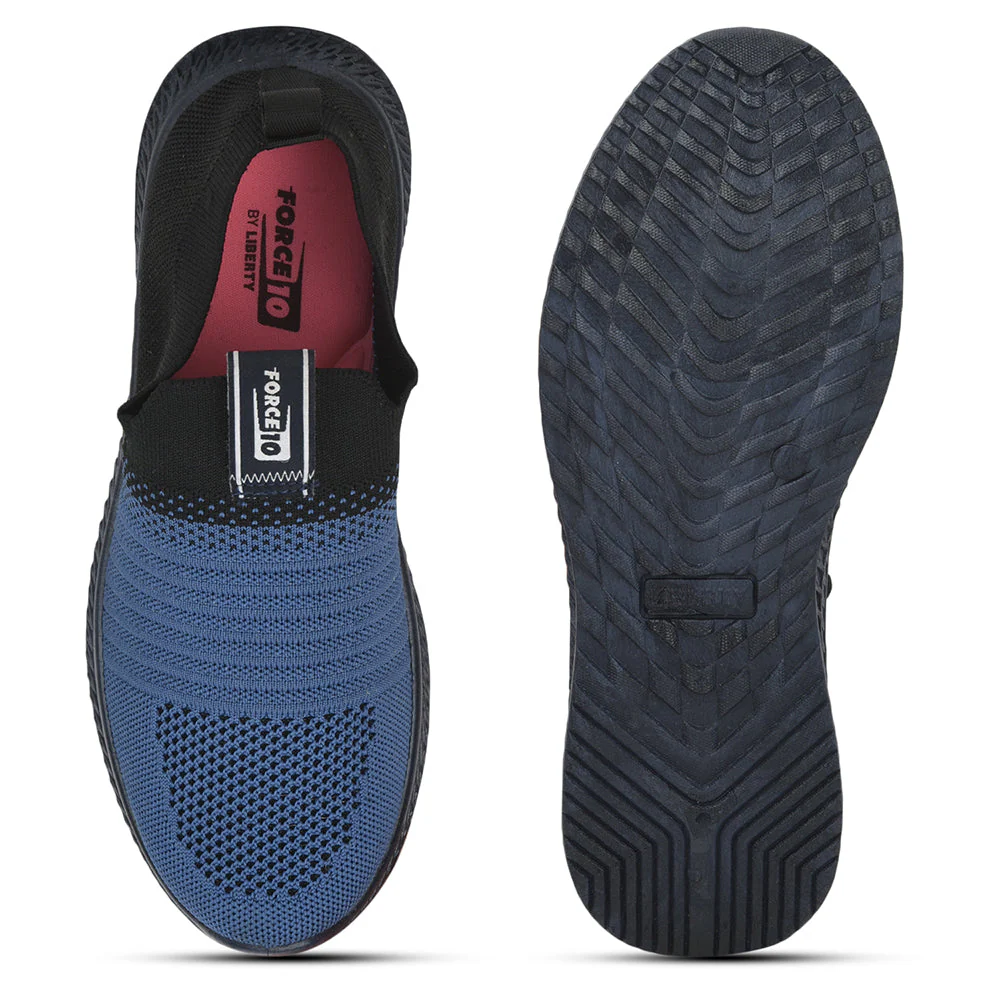 Force 10 Sports Non Lacing Shoe For Ladies (S.Blue) GRACE-5 By Liberty - Image 5