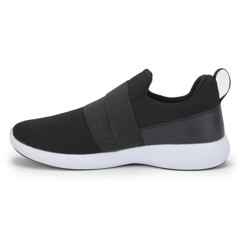 Force 10 Sports Non Lacing Shoe For Men (Black) GALLANT By Liberty - Image 3