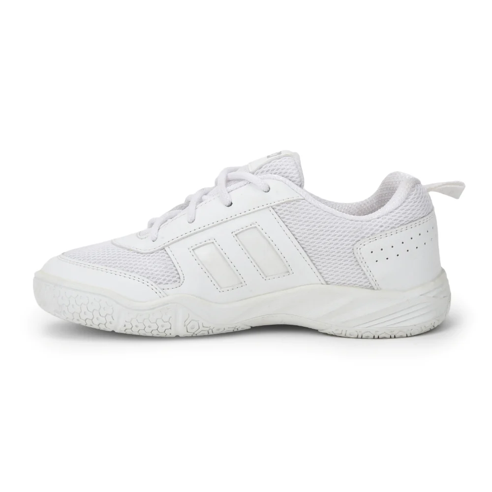 Force 10 White Lacing Uniform School Shoes For Kids SKOLGAME-L By Liberty - Image 3