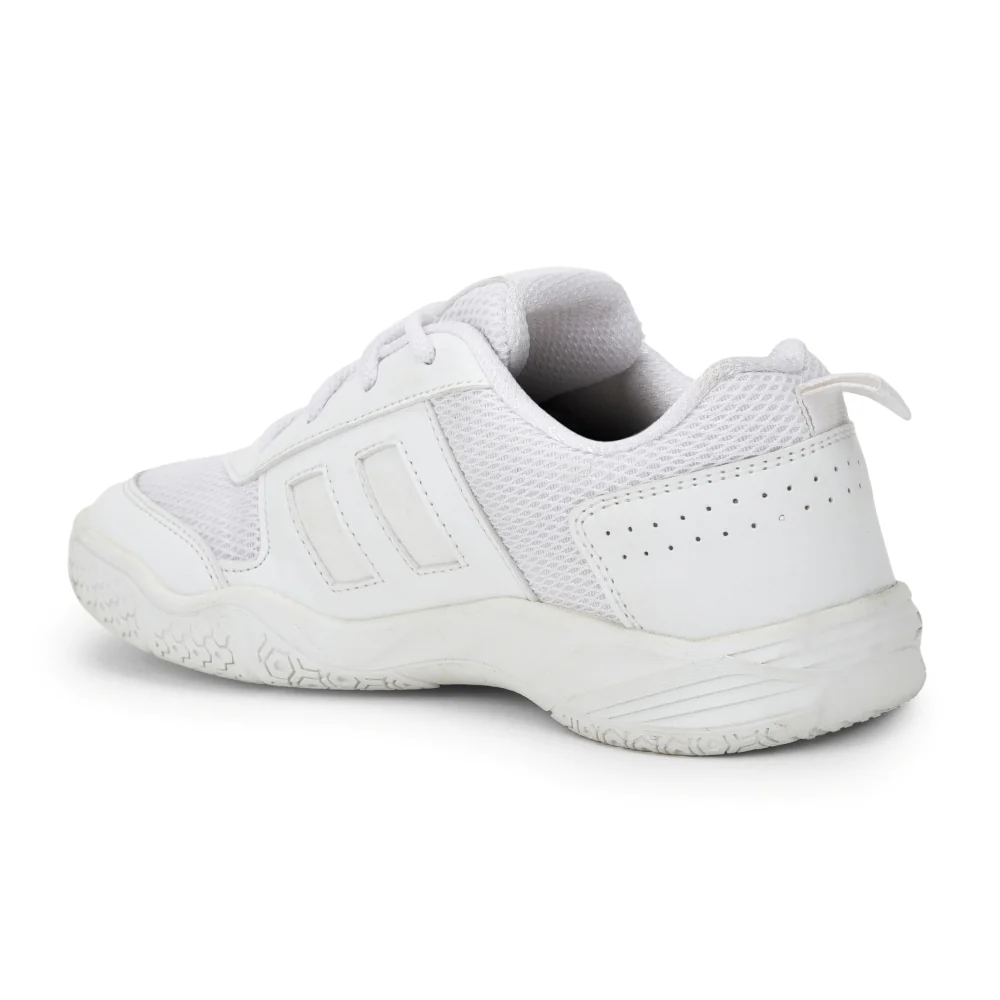 Force 10 White Lacing Uniform School Shoes For Kids SKOLGAME-L By Liberty - Image 5