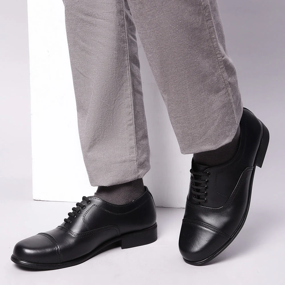 Fortune Black Classic Oxford Shoes For Men 7168-03 By Liberty - Image 4