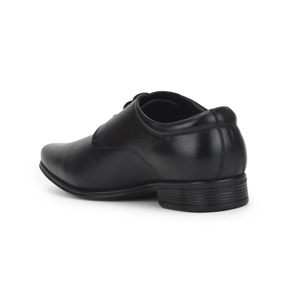 Fortune (Black) Formal Lace Up Derby Shoes For Men Uvl-305 By Liberty - Image 5