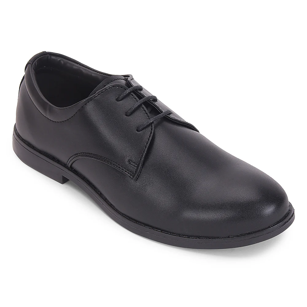 Fortune Black Formal Lacing Derby Shoes For Men MONTRICH-E By Liberty