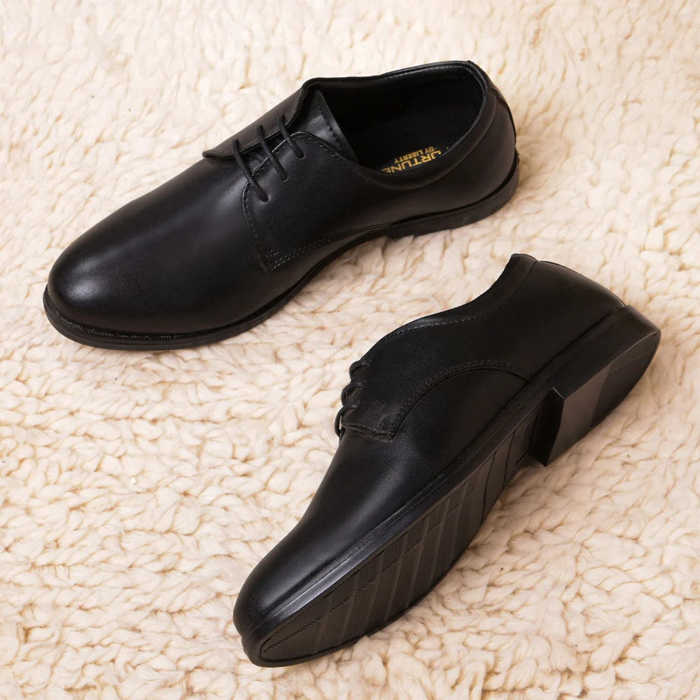 Fortune Black Formal Lacing Derby Shoes For Men MONTRICH-E By Liberty - Image 4