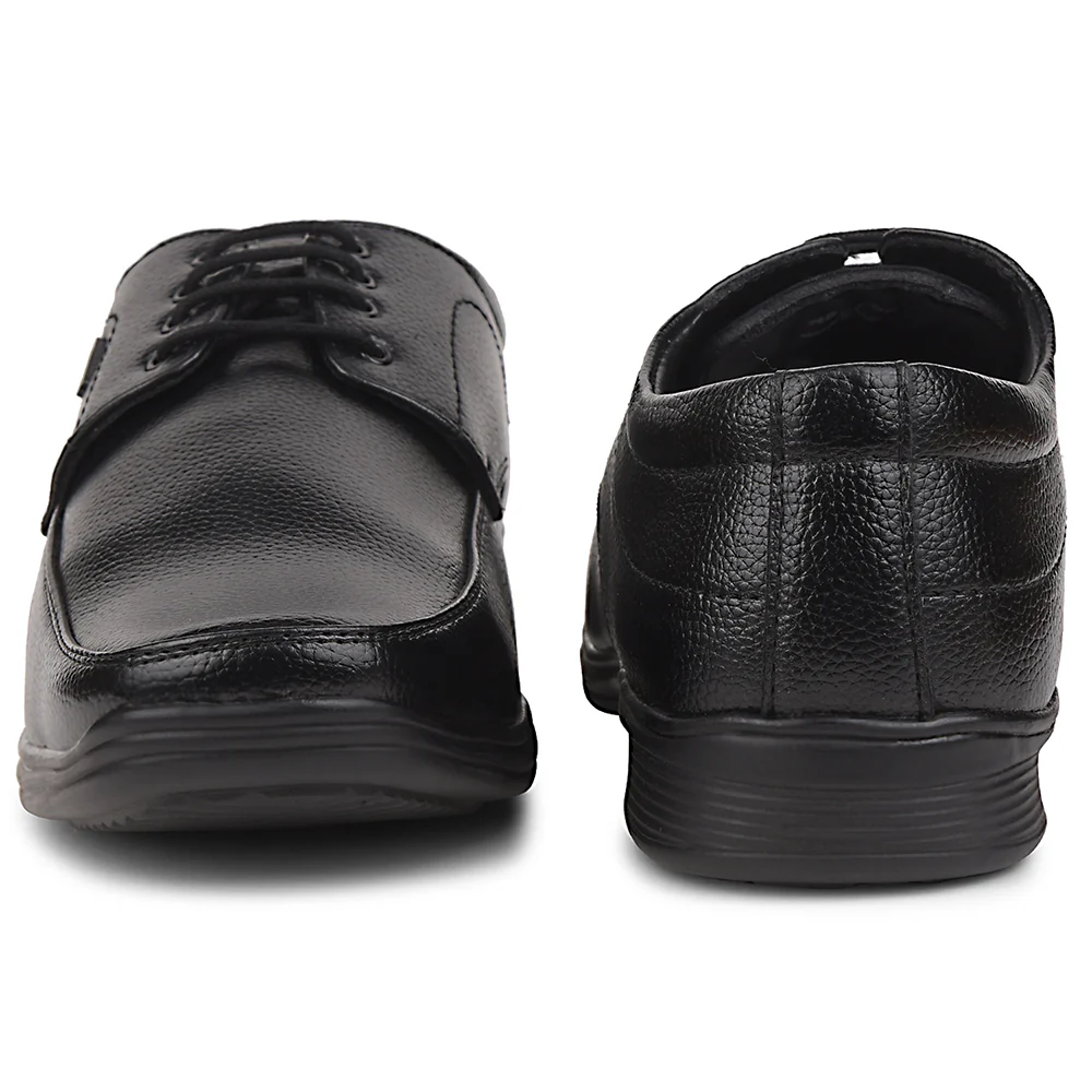 Fortune Black Formal Lacing Derby Shoes For Men R573-05 By Liberty - Image 6