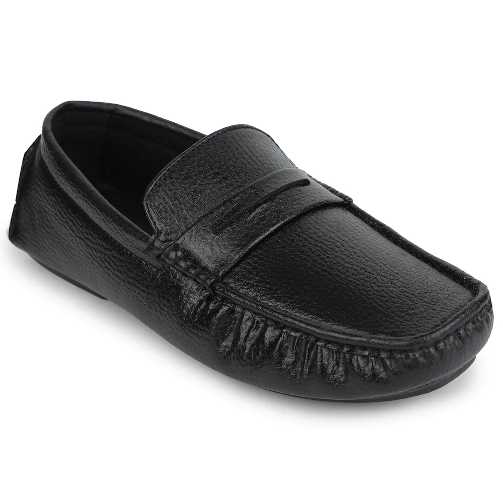 Fortune Black Formal Loafers For Men CLASSIK-2E By Liberty