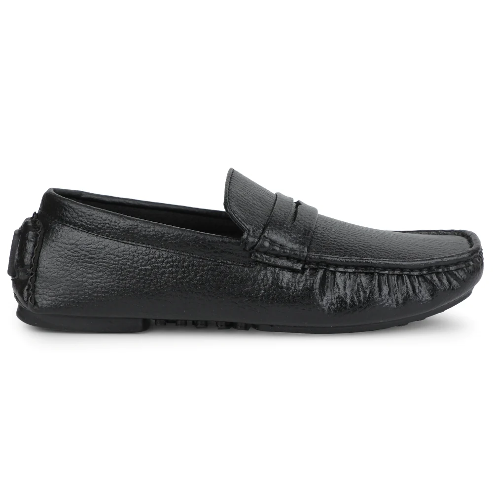 Fortune Black Formal Loafers For Men CLASSIK-2E By Liberty - Image 2