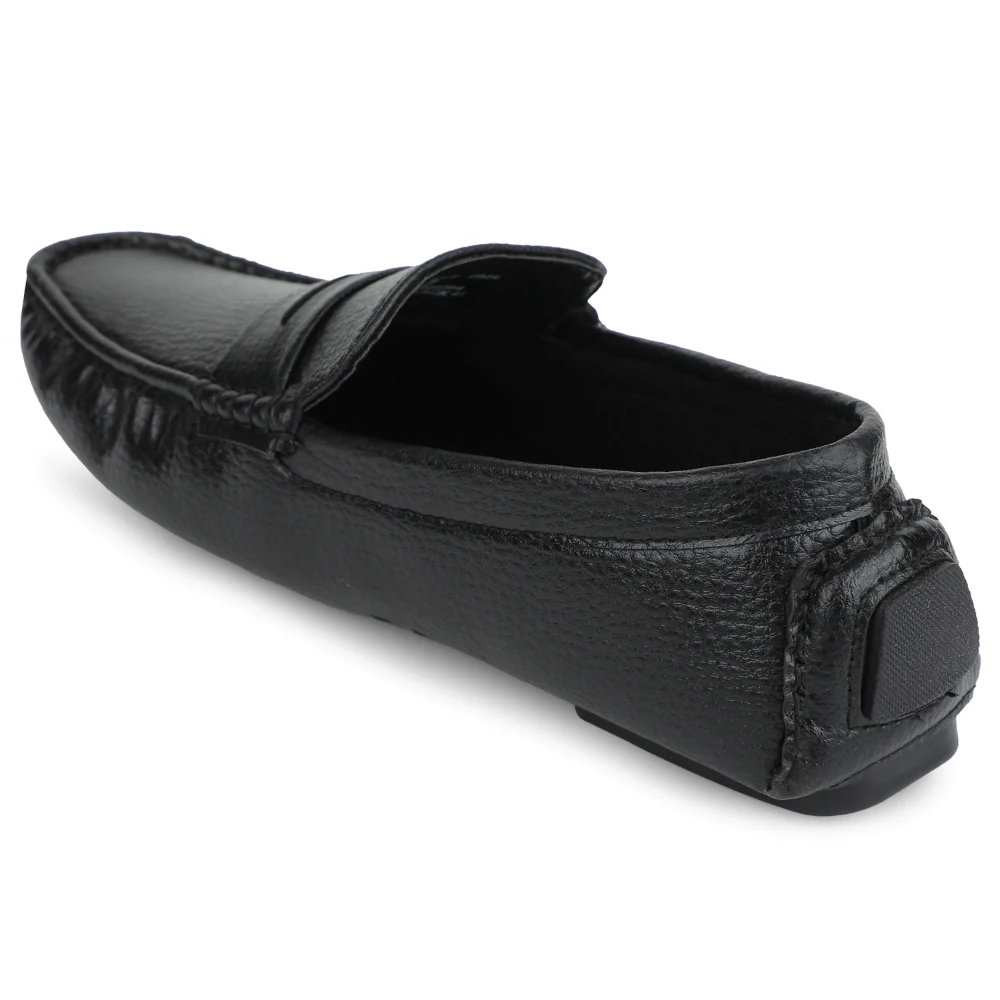 Fortune Black Formal Loafers For Men CLASSIK-2E By Liberty - Image 6