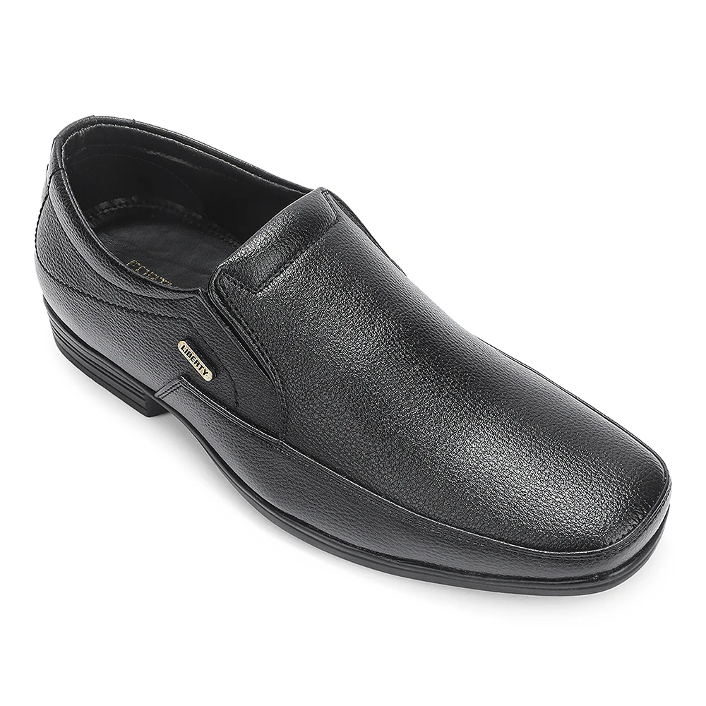 Fortune Black Formal Non Lacing Moccasins For Men HML-89E By Liberty
