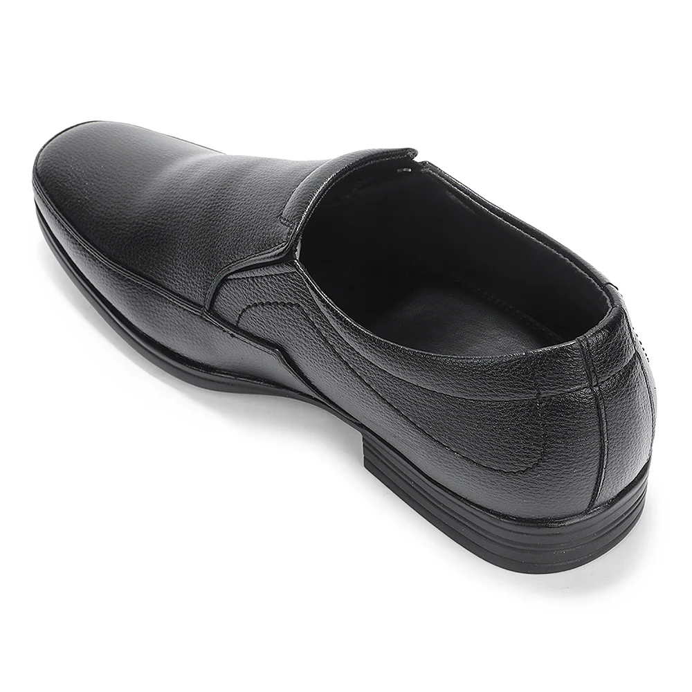 Fortune Black Formal Non Lacing Moccasins For Men HML-89E By Liberty - Image 5