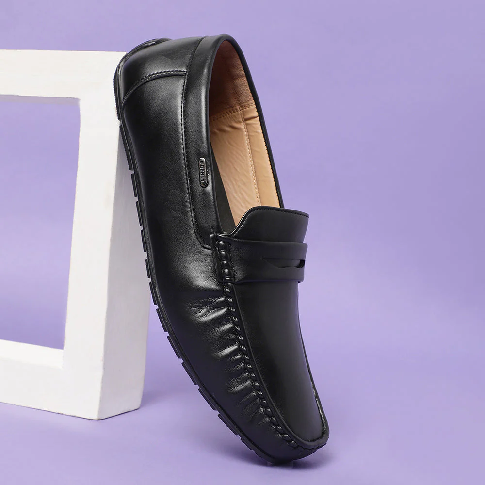 Fortune (Black) Penny Loafer Shoes For Men Fdy-206 By Liberty - Image 3
