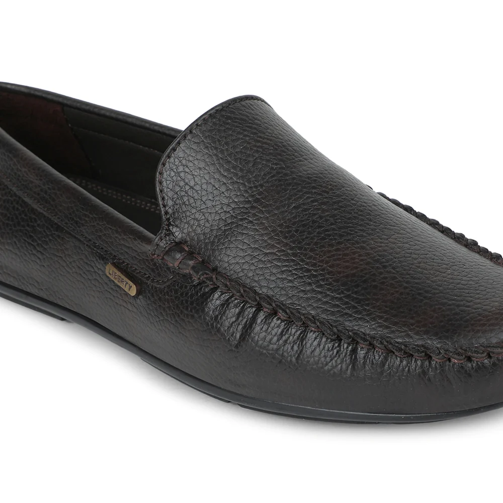 Fortune Brown Casual Loafers For Men AVL-4 By Liberty - Image 5