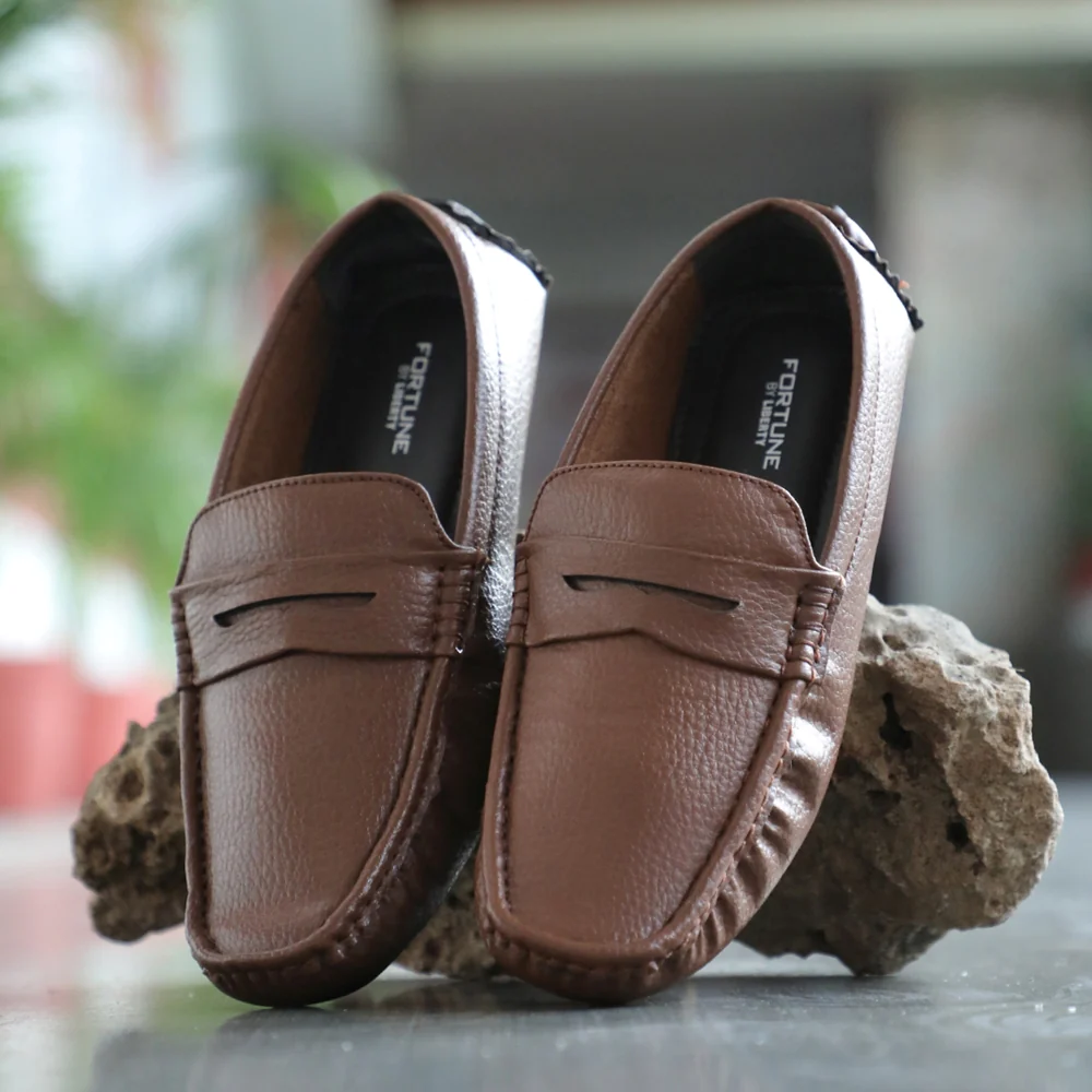 Fortune Brown Formal Loafers For Men CLASSIK-2E By Liberty - Image 4