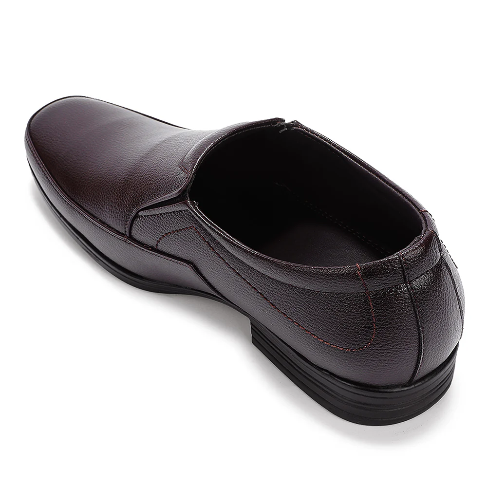 Fortune Brown Formal Non Lacing Moccasins For Men HML-89E By Liberty - Image 5