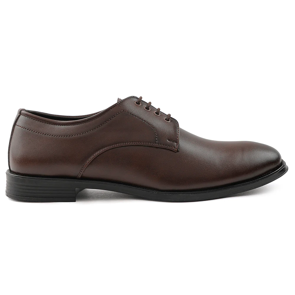 Fortune Brown Lacing Formal Oxford Shoes For Men HML-11E By Liberty - Image 2
