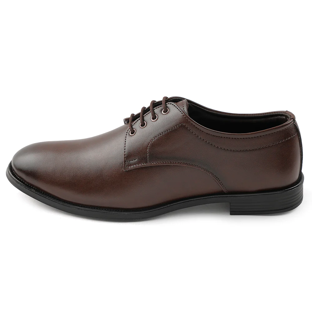 Fortune Brown Lacing Formal Oxford Shoes For Men HML-11E By Liberty - Image 3