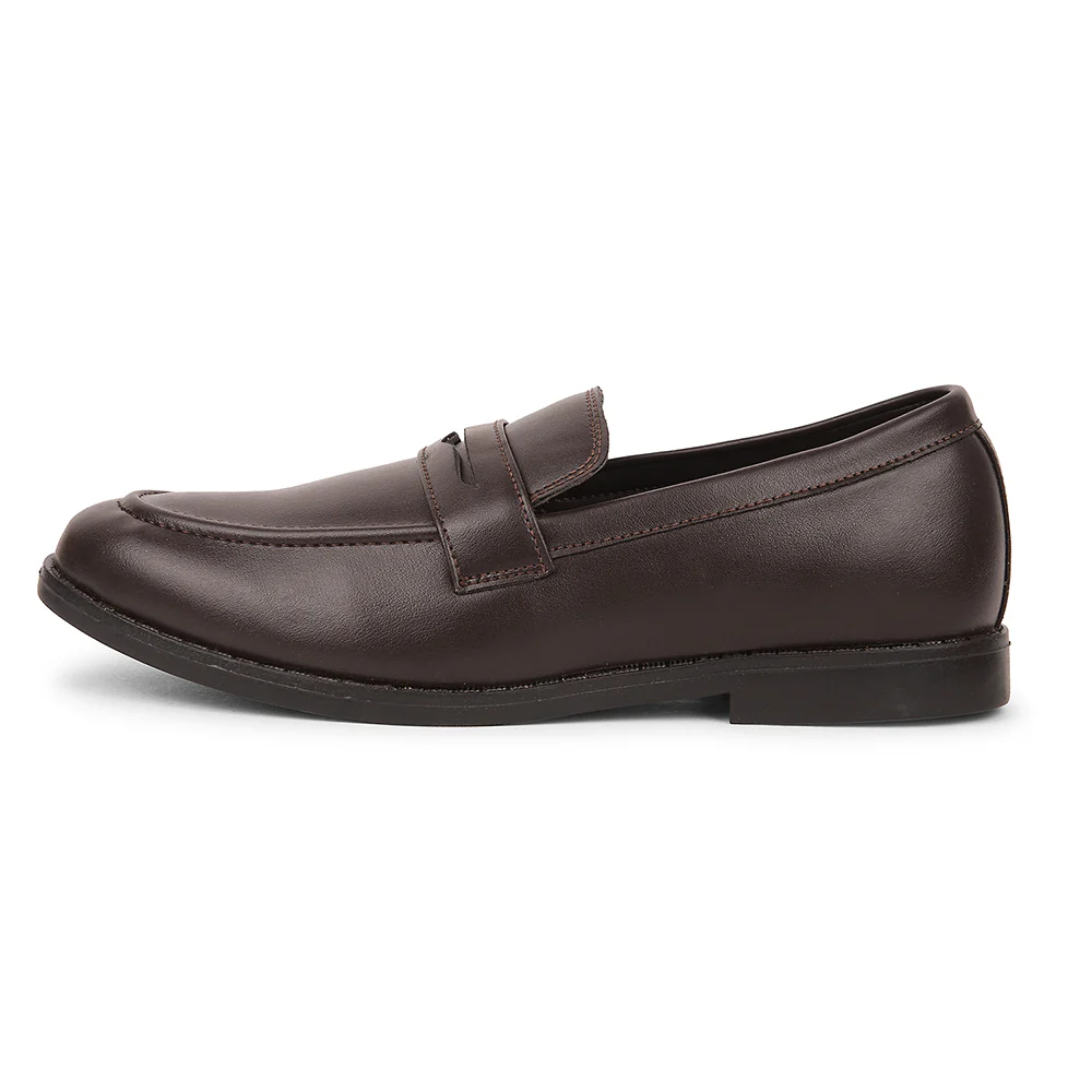 Fortune Brown Non Lacing Formal Shoes For Men MAJESTIC-2 By Liberty - Image 3