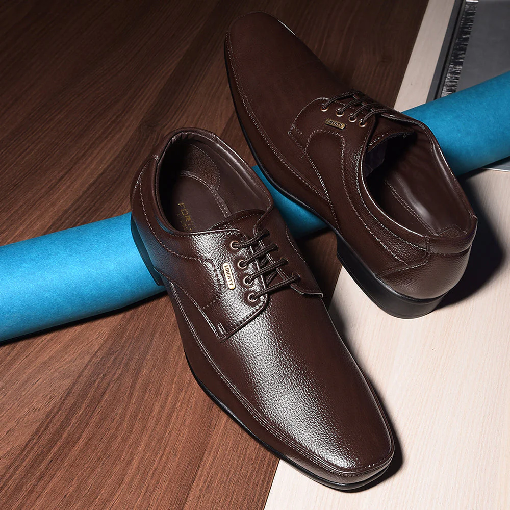 Fortune By Liberty HIL-7 Formal Derby Shoes For Men - Brown - Image 4