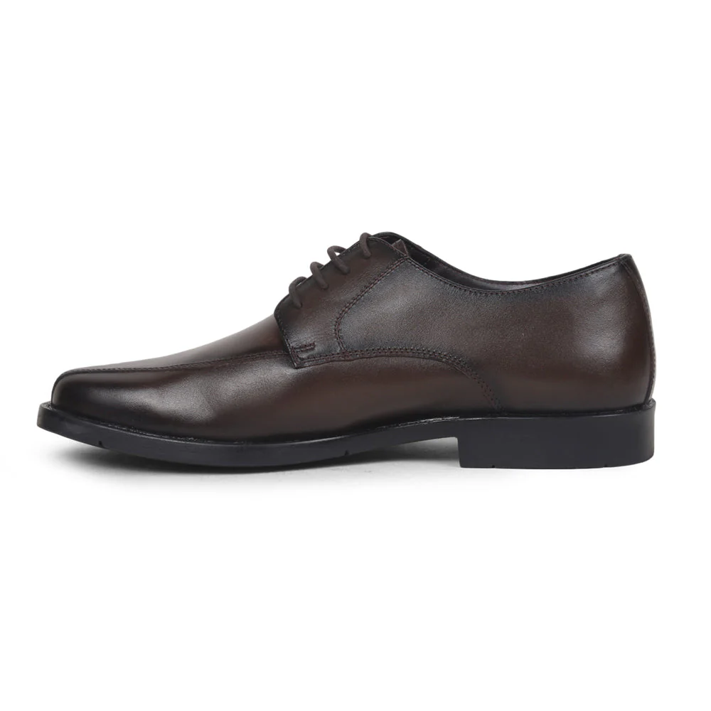 Fortune By Liberty Men ECO-01E Brown Formal Lacing Shoes - Image 3