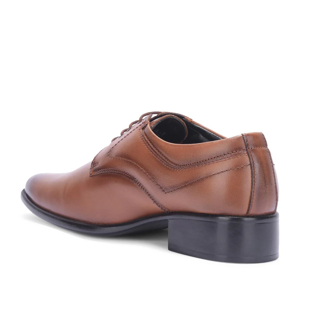 Fortune By Liberty Men HIL-3 Tan Formal Lacing Derby Shoes - Image 5