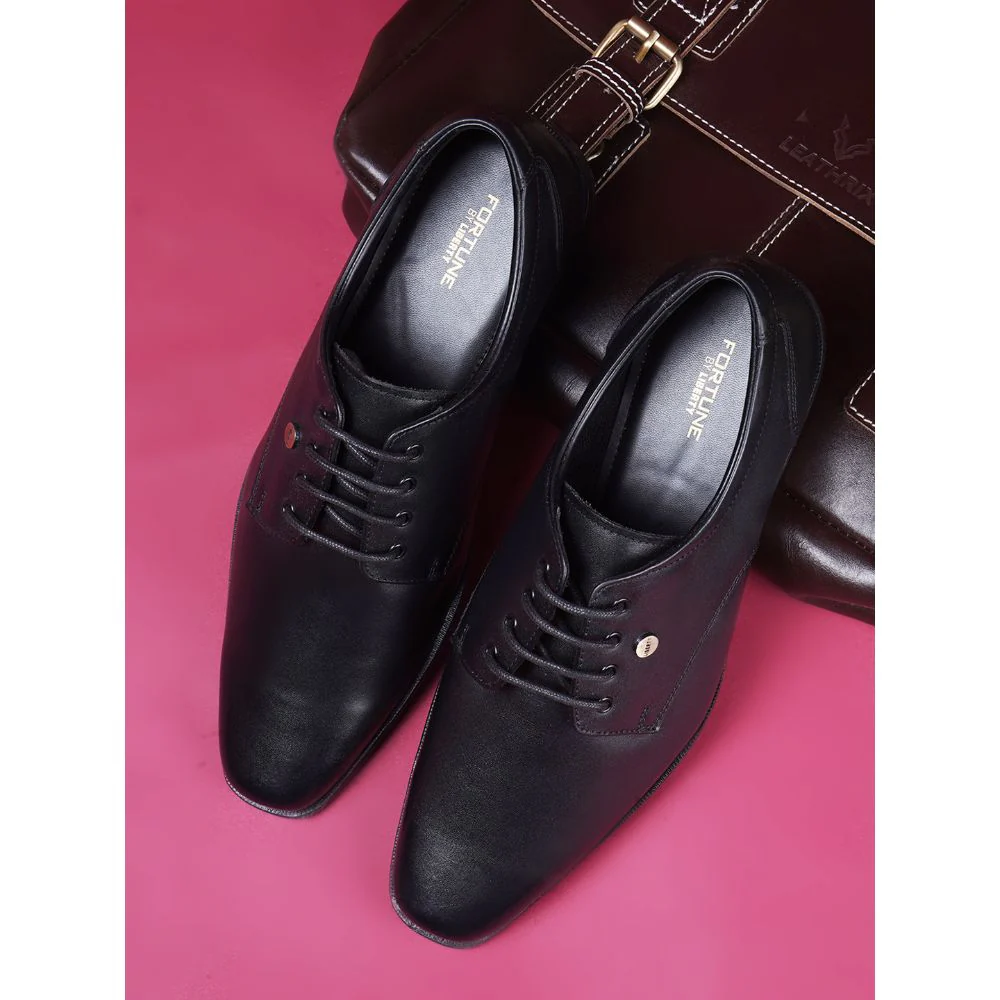 Fortune By Liberty Men LB31-01E Black Formal Lacing Shoes - Image 4