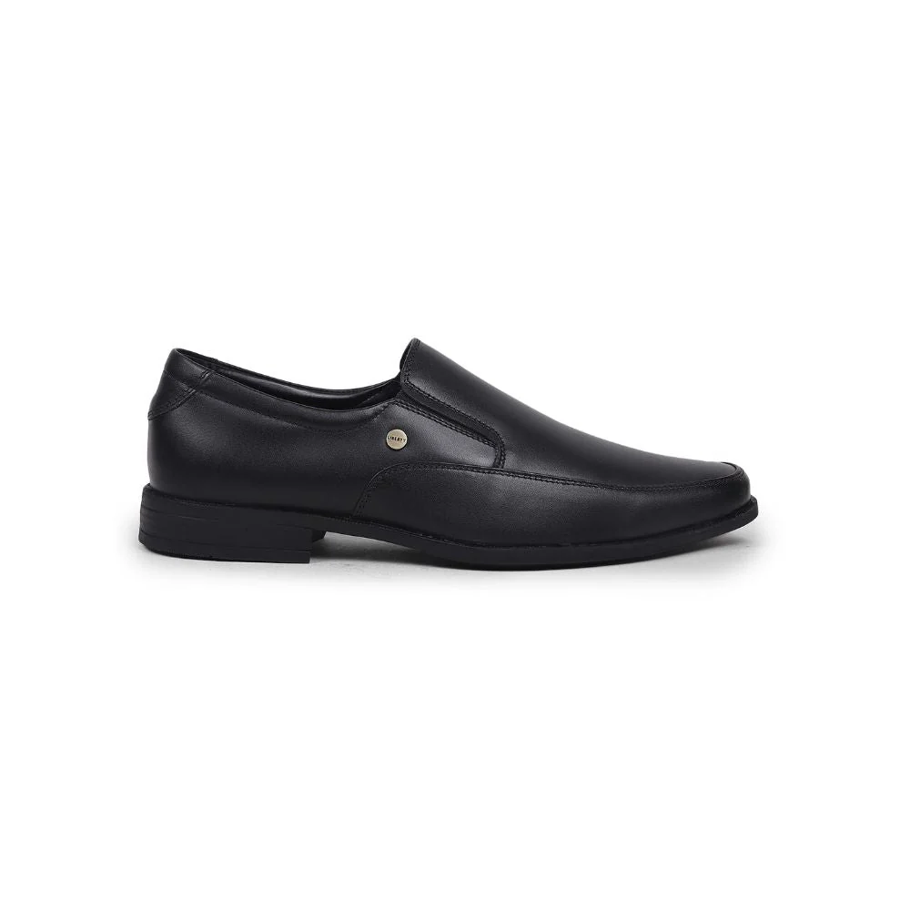Fortune By Liberty Men LB31-02E Black Formal Non Lacing Shoes - Image 2