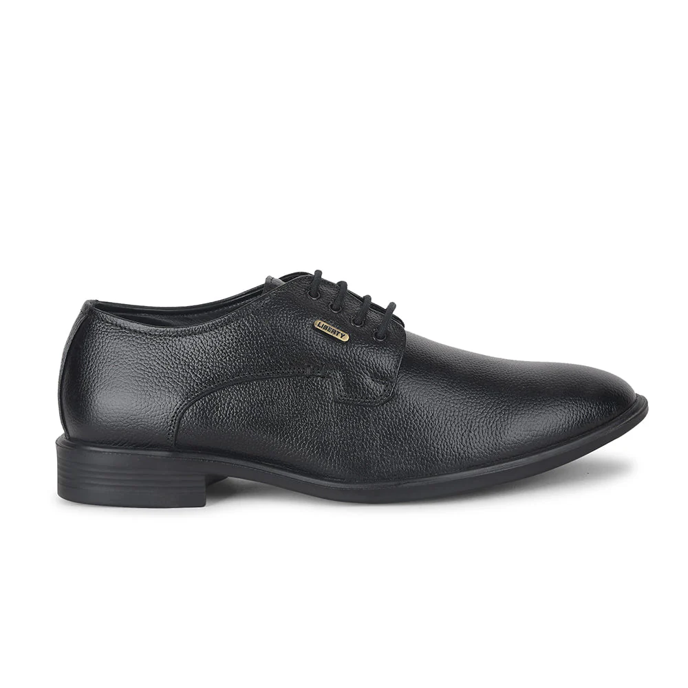 Fortune by Liberty Men LOM-605 Black Formal Lacing Derby Shoes - Image 2
