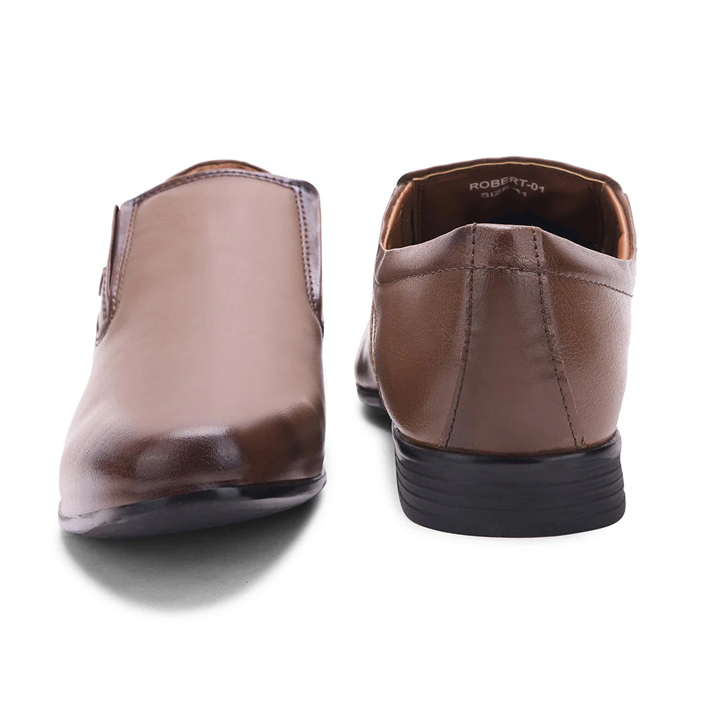 Fortune by Liberty Men ROBERT-1 Tan Formal Non Lacing Shoes - Image 5