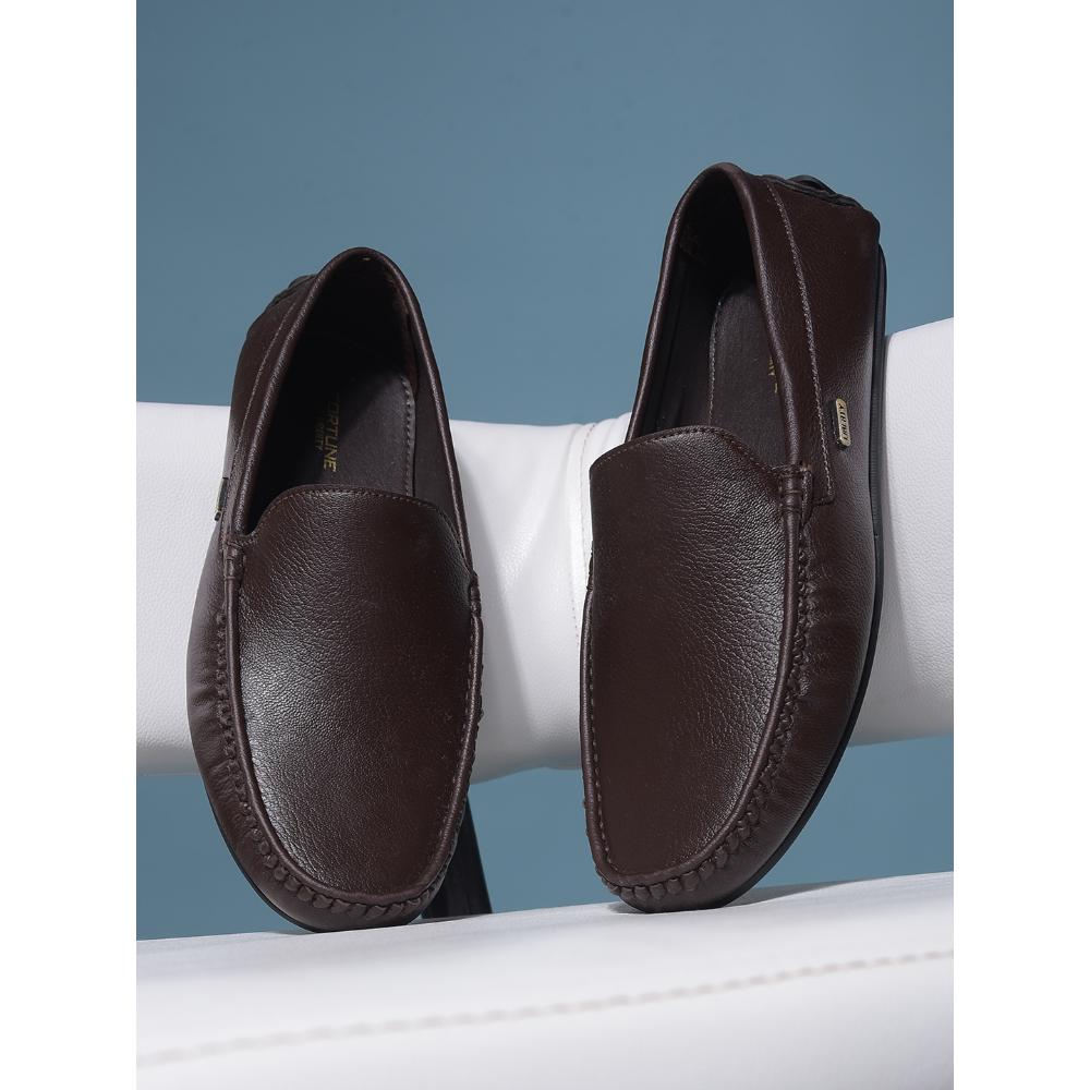 Fortune By Liberty Mens ASK-2E Brown Formal Loafers - Image 4