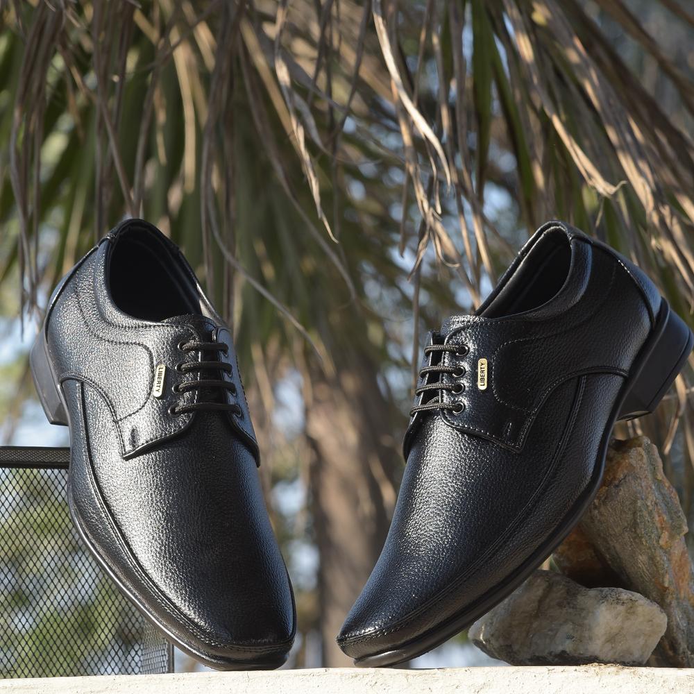 Fortune By Liberty Mens HIL-7 Black Formal Lacing Shoes - Image 4