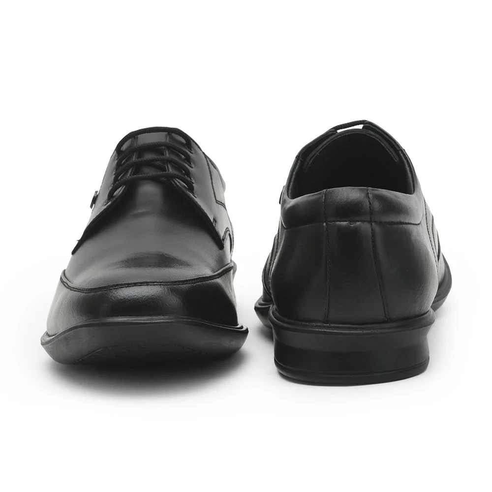 Fortune Black Formal Lacing Shoes For Men LUCIO-502 By Liberty - Image 4
