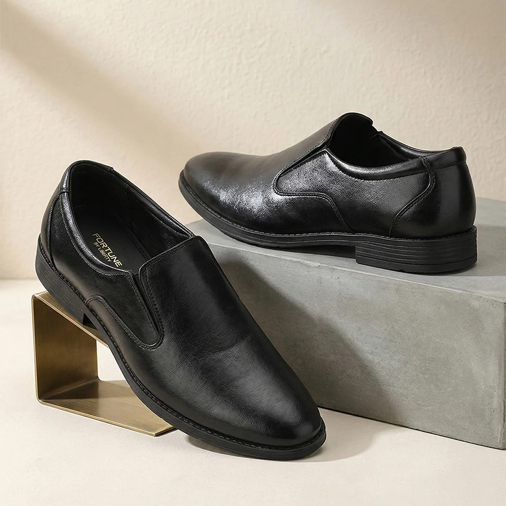 Fortune HML-87E Black Formal Non Lacing Mocassin Shoes for Men - Image 2