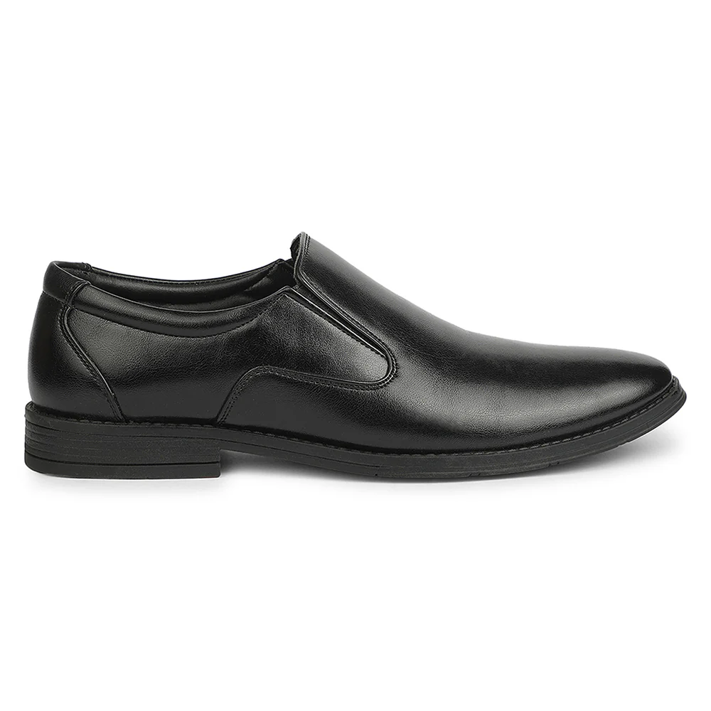 Fortune HML-87E Black Formal Non Lacing Mocassin Shoes for Men - Image 3