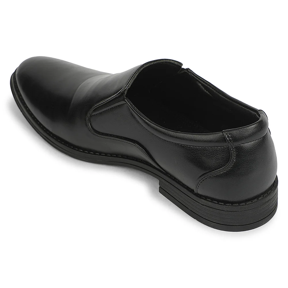 Fortune HML-87E Black Formal Non Lacing Mocassin Shoes for Men - Image 4