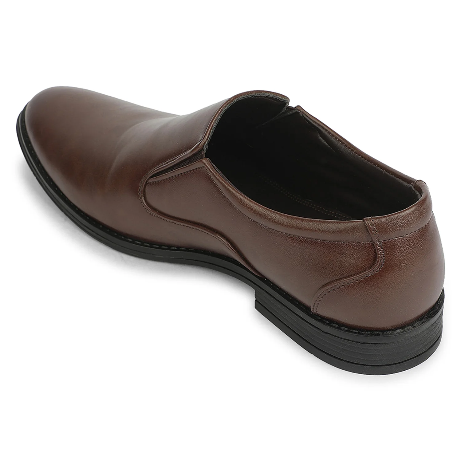 Fortune HML-87E Brown Formal Non Lacing Mocassin Shoes for Men - Image 4