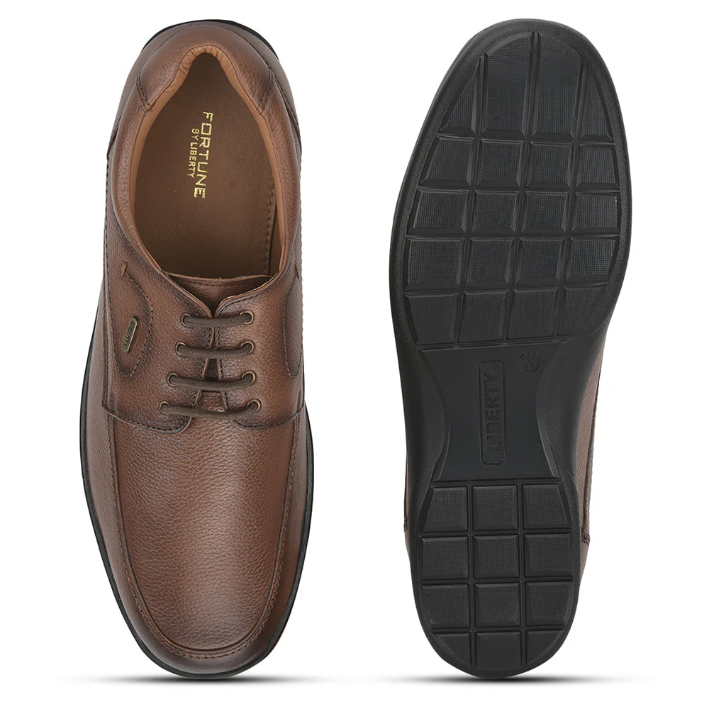Fortune (Tan) Formal Lace Up Shoes For Men UVL-96 By Liberty - Image 5