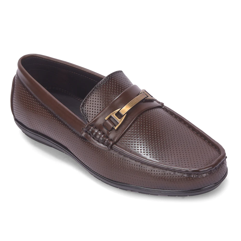 Fortune VAL-34E Brown Casual Non Lacing Loafers for Men by Liberty